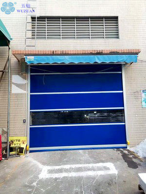                  Industrial Custom Fast Interior Automatic Roller Shutter Door Aluminum High Speed Roll up PVC Door             