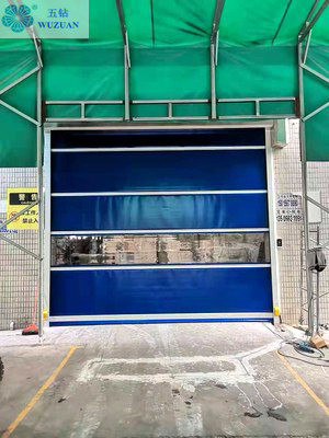                  Industrial Custom Fast Interior Automatic Roller Shutter Door Aluminum High Speed Roll up PVC Door             