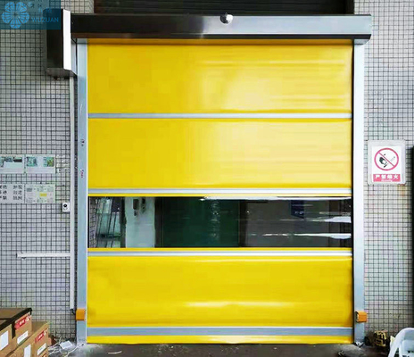                  Automatic Industrial Cold Room Roller Shutter Door Commercial PVC Carwash Door High Speed Rolling Door             