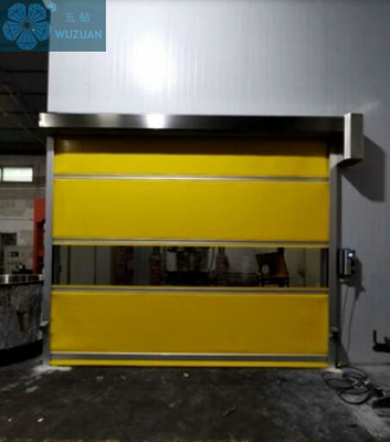                  Automatic Industrial Cold Room Roller Shutter Door Commercial PVC Carwash Door High Speed Rolling Door             